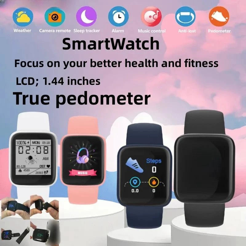 B37 Real Step Count Rechargeable Smart Watch New Men's and Women's Fitness Watch Phone Connection Perfect Compatibility